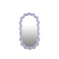 Miroir Mural Forme Ondulée - Cadre Violet